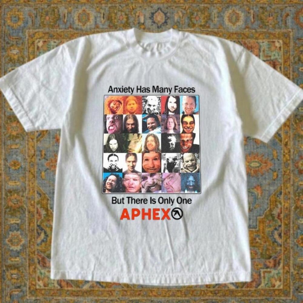 Gildan White T Shirt Aphex Twin White T Shirt